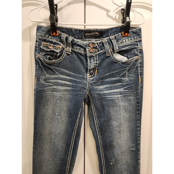 Twenty One Black By Rue 21 Size 5/6 Regular Bootcut Women's Denim Jeans Mid Rise - Picture 1 of 11